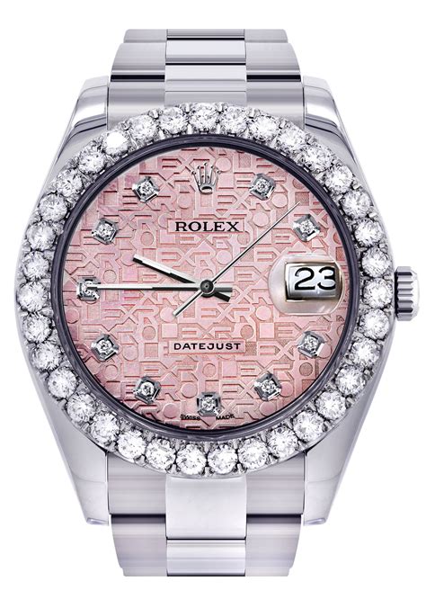 pink diamond rolex watch|rolex pink face diamond bezel.